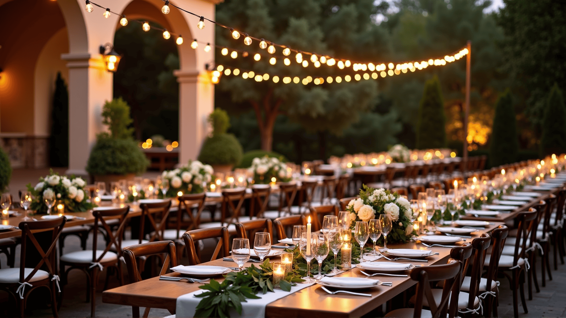 Event Table Settings And Centerpiece