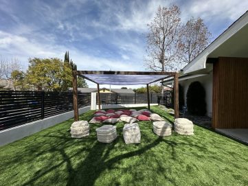 Cabana with pillows in Encino