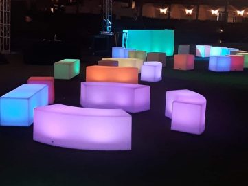 LED Furniture rentals - LA Party Rental