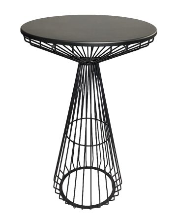 wedding rentals long beach - Metal Cocktail Table 27” (42” height) black - Party Rental Los Angeles