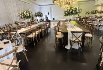 rustic table rentals