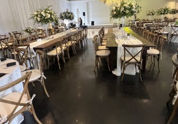 rustic table rentals