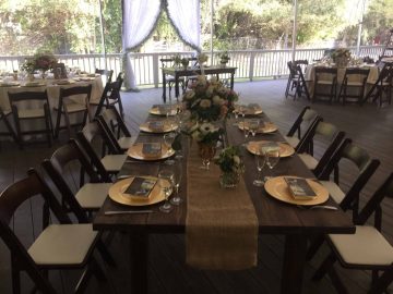 farm table rentals - LA Party Rentals