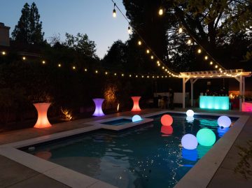 light up furniture swimming pool - Party Rentals In Los Angeles