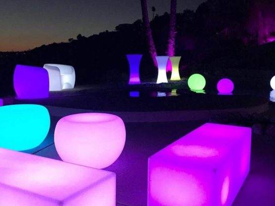 LED furniture rentals - Party Rental Los Angeles CA