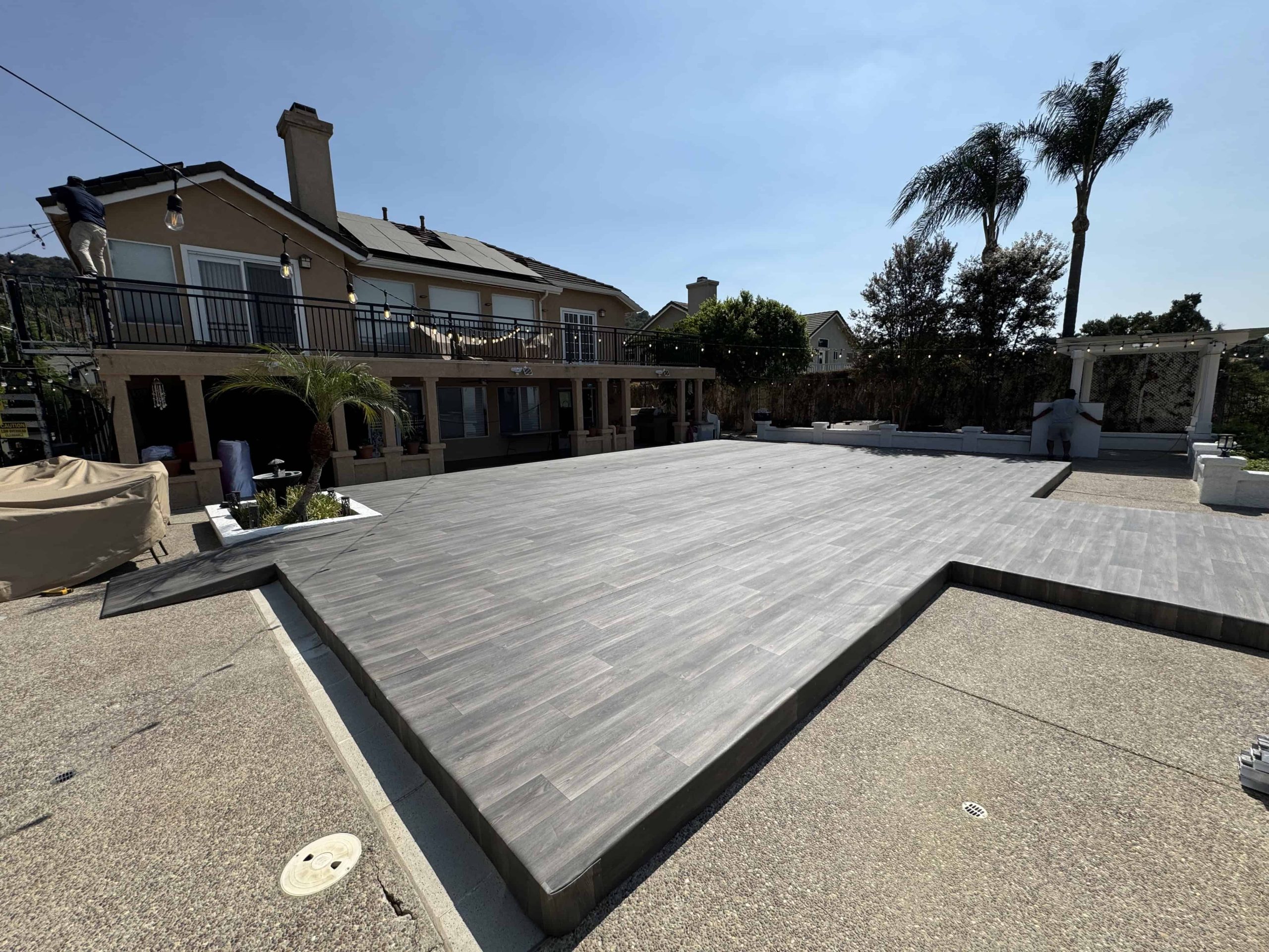 pool cover rentals los angeles, dance floor pool covers